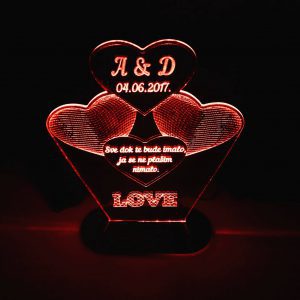 3D lampa poklon